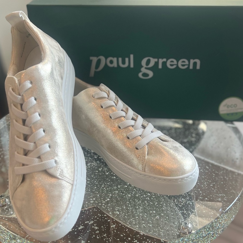 Paul Green NWB Scotty Mineral Antic Metallic Shoes Size 9